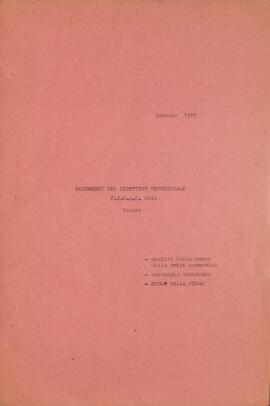 Documento del Direttivo provinciale
