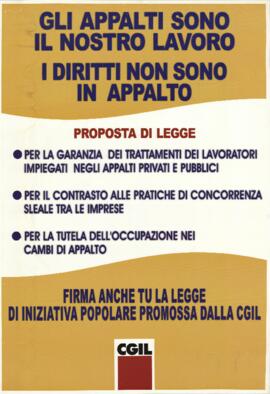 "Gli appalti sono il nostro lavoro. I diritti non sono in appalto" - [2015]