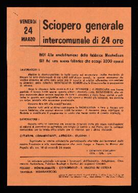 "Sciopero generale intercomunale di 24 ore" - [1971]