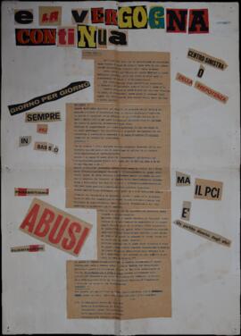 "E la vergogna continua"