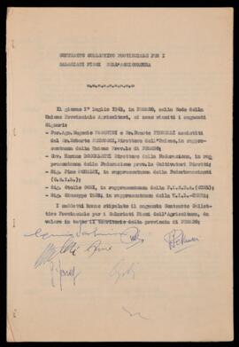 "Contratto collettivo provinciale per i salariati fissi dell'agricoltura" - 1963