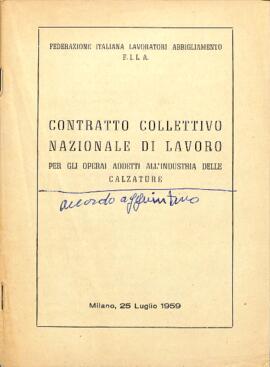 Contratto collettivo nazionale di lavoro per gli operai addetti all’industria delle calzature