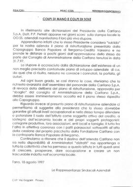 "Colpi di mano e colpi di sole"