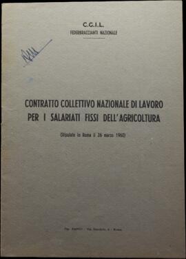 Contratto collettivo nazionale di lavoro per i salariati fissi dell’agricoltura