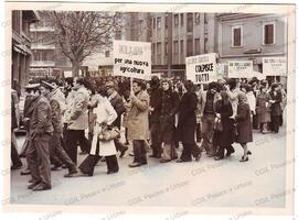 Corteo in Via IX Febbraio  - 1973