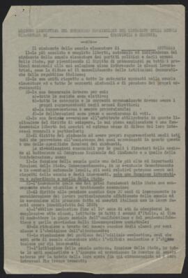 Mozione del sindacato scuola elementare - 1947