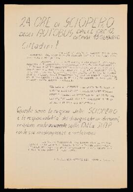 "24 ore di sciopero degli autobus" - [1966]