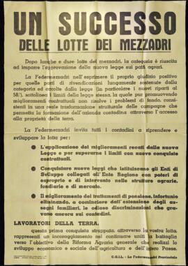 "Un successo nelle lotte dei mezzadri" - [1965]