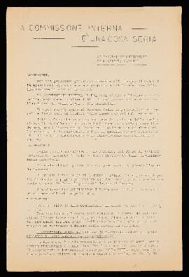 "La commissione interna è una cosa seria" - 1970