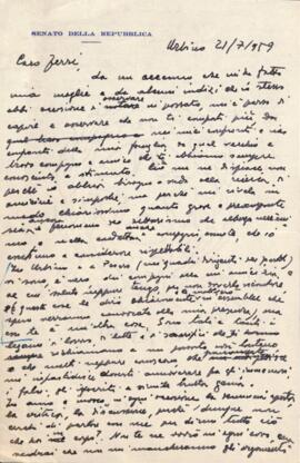 [Lettera di Egisto Cappellini a Erivo Ferri]