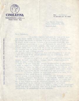 [Lettera di Egisto Cappellini a Carlo Paladini]