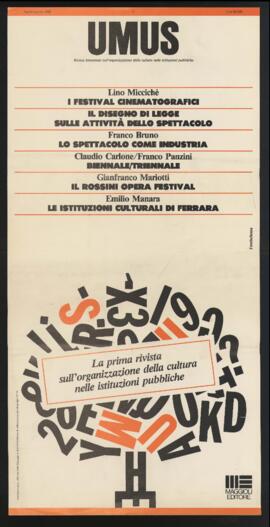 Locandina del primo numero di Umus