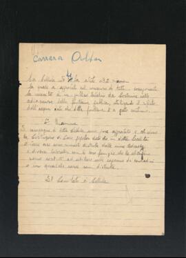 Resoconto di riunioni della Cellula numero 4 di Carrara Alta