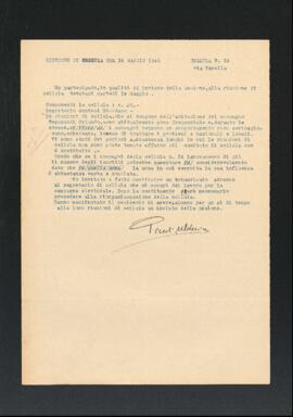 Resoconto della riunione del 14 maggio 1946 della Cellula numero 14 della Sezione di Fano del Partito comunista italiano - PCI