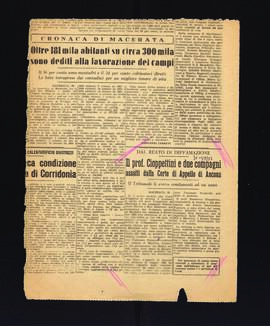 "Il prof. Cioppettini e due compagni assolti dalla Corte di Appello di Ancona"