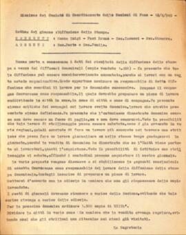 "Riunione del Comitato di Coordinamento delle Sezioni di Fano"