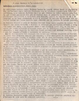 "P.C.I. Sezione B. Venturini - Fano. Relazione organizzativa della zona"