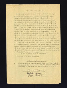 "Dichiarazione [di Giacomo Caruso sull'uccisione del vicebrigadiere Armando Paradisi]"