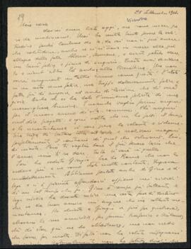 Lettera di Bruno Venturini del 25 settembre 1944