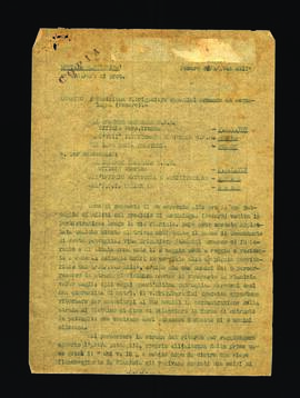 [Lettera di Luigi Pezza sull'uccisione del vicebrigadiere Armando Paradisi]