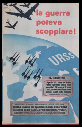 "la guerra poteva scoppiare!"