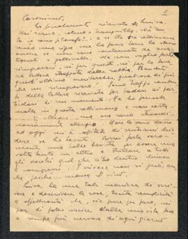 Lettera di Bruno Venturini di fine aprile - inizio maggio 1944