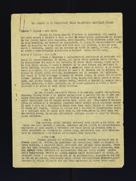 "Dal diario di un partigiano della 5a Brigata Garibaldi Pesaro"