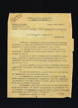 [Lettera di Luigi Pezza sull'occupazione di caserme e il disarmo di distaccamenti di carabinieri]