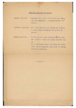 "Attività del mese di maggio"