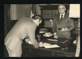 Giuramento del sindaco di Pesaro Giorgio Tornati