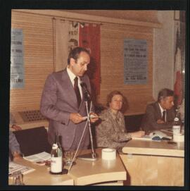 Giorgio Tornati e Tina Anselmi ad una conferenza sulla formazione dei medici