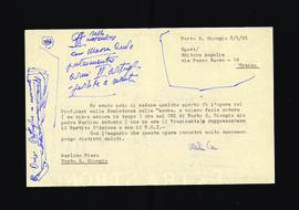 [Lettera di Piero Merlino sulla bozza del libro Guerriglia sull'Appennino]