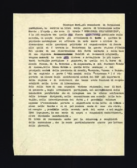 [Presentazione del libro di Giuseppe Mari Guerriglia sull'Appennino]