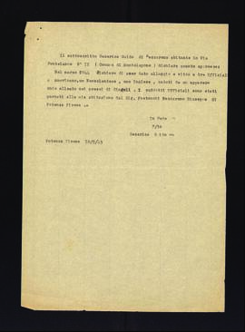 [Dichiarazione di Guido Becerica sull'ospitalità data a tre ufficiali dell'esercito alleato]