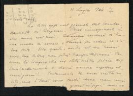 Lettera di Bruno Venturini dell'11 luglio 1944