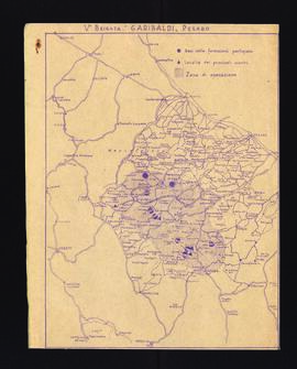 "Va Brigata Garibaldi Pesaro. [Mappa]"