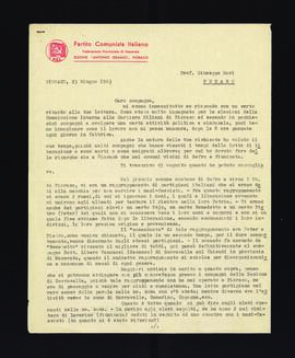 [Lettera di Alfranco Capponi sulla lotta partigiana combattuta a Pioraco e sulla composizione e l'attività svolta dal locale CLN]