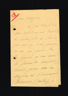 [Lettera relativa al contenuto di una relazione del CLN di Mondavio]