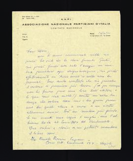 [Lettera di Bartolini su un premio letterario]