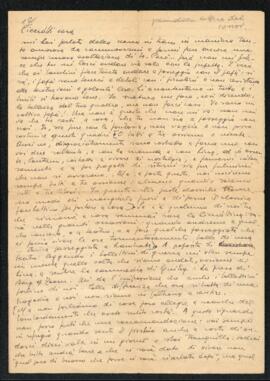 Lettera di Bruno Venturini di fine ottobre - inizio novembre 1944