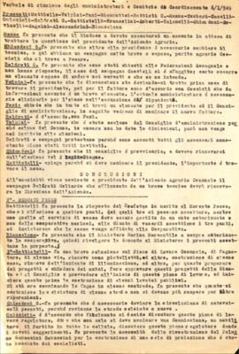 "Verbale di riunione degli amministratori e Comitato di coordinamento"