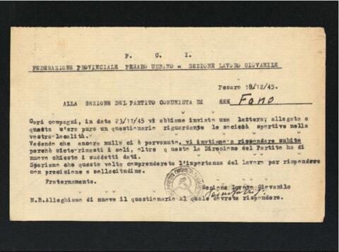 Original Oggetto digitale not accessible