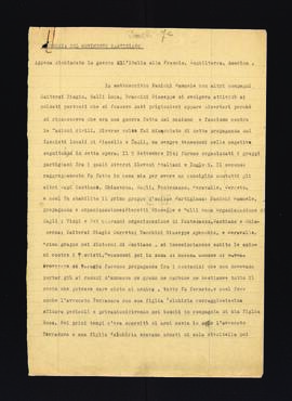"Memoria del movimento partigiano"
