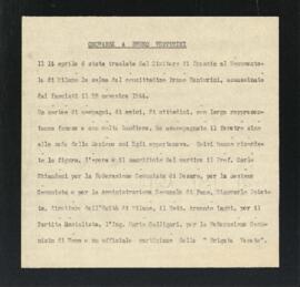 "Onoranze a Bruno Venturini"