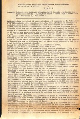 "Riunione della segreteria della sezione - rappresentanti del Co.Ge.Va. e A.N.P.I."